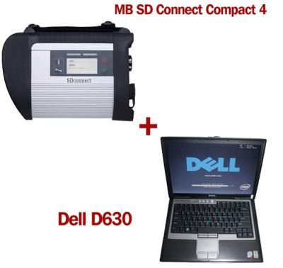O MB SD conecta a versão de software de 4 estrelas compacta do diagnóstico 2020.3V mais o portátil de Dell D630