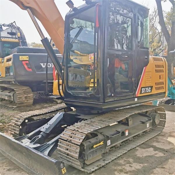 Excavadora SANY75C feita com peças e custo mais barato 2021 ano modelo horas de trabalho 1117