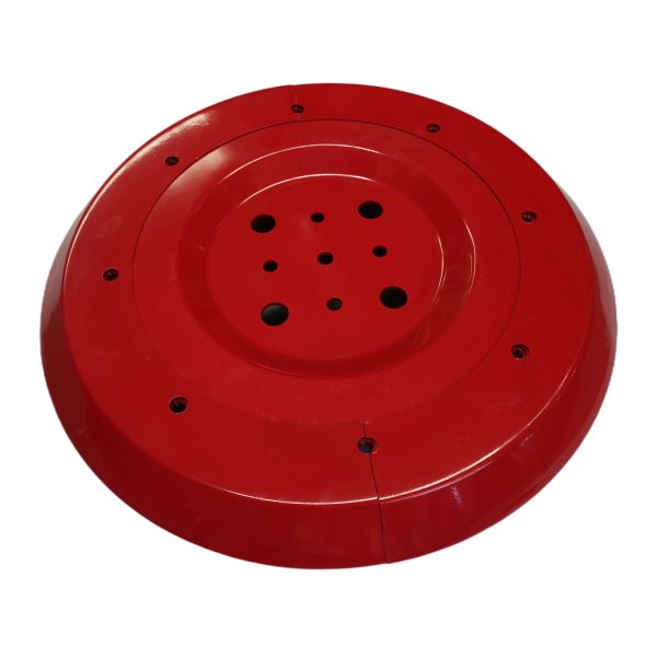 The red sweeping disc of the road sweeping vehicle can be equipped with a brush to clean the road surface, garbage, and chassis