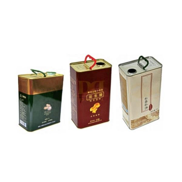 DADI Empty Square Edible Oil Tin 500ml-18L Vegetable Food Oil Can Rectangle