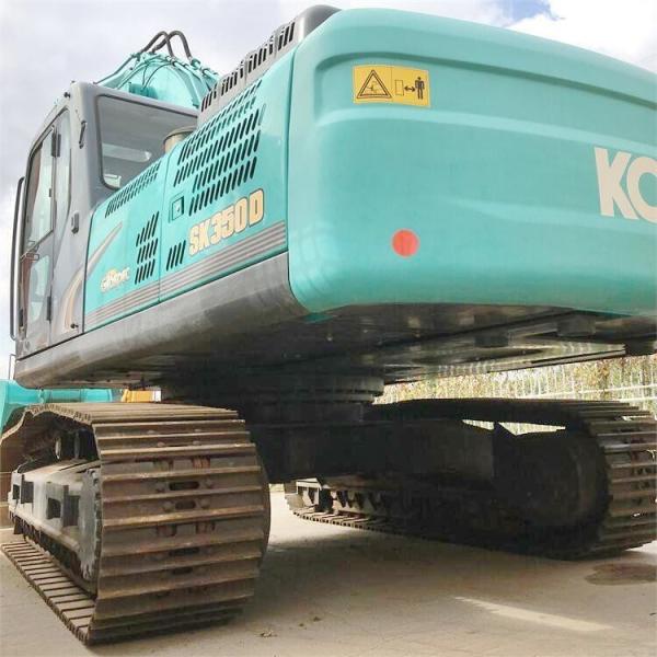 Shanghai Used Kobelco SK350 Excavator 35 Ton With HINO Engine 197 KW In Good Condition