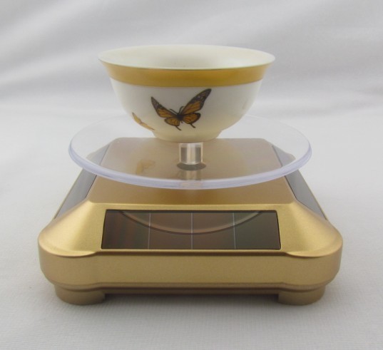 solar powered china  turntable display