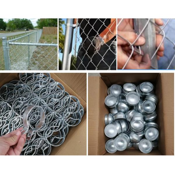 5mm  wire diameter Electric Galvanized Chain Link Fencing 50x50mm Hole size