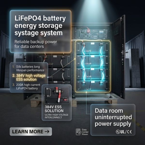 768V 200AH Containerized LiFePO4 ESS 153.6kWh Industrial Energy Storage System for Grid Peak Shaving