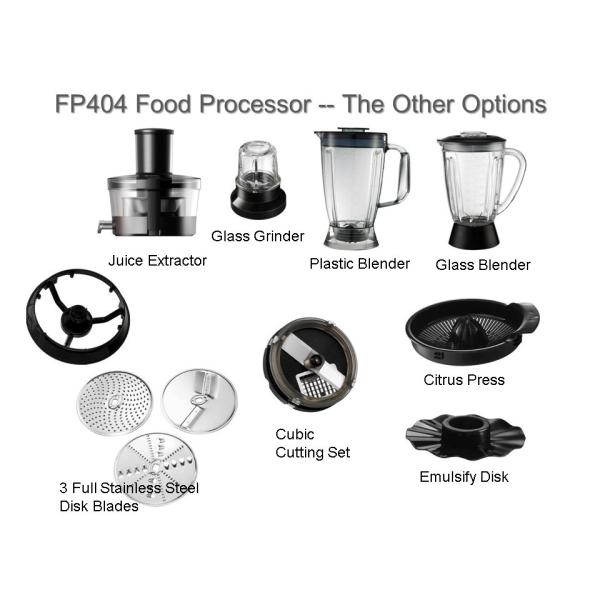 Food Preparation Stainless Steel Food Processor 1000W XL Bowl