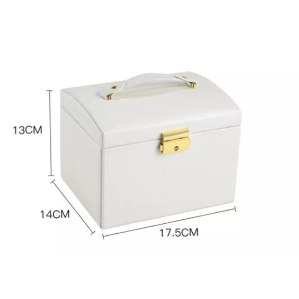 Ящика для хранения ювелирных изделий Flannelette шкатулка для драгоценностей серьги кожаного жиронепроницаемая