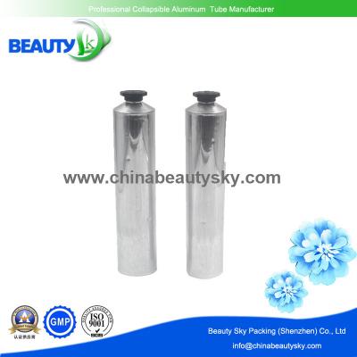 Oil Polish finishing Collapsible aluminum Tubes for Hand cream with paper labels