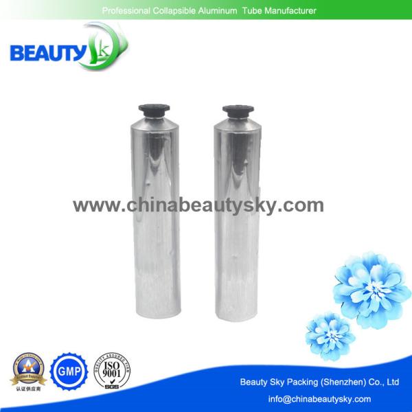 Oil Polish finishing Collapsible aluminum Tubes for Hand cream with paper labels