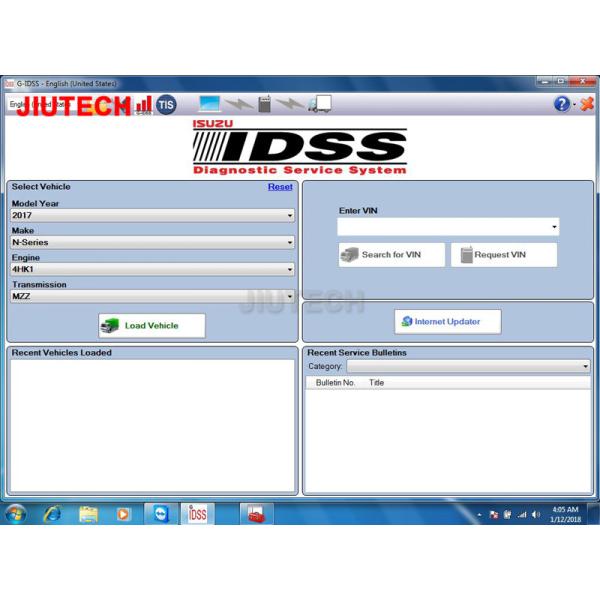 ORIGINAL heavy duty truck diagnostic scanner ISUZU IDSS INTERFACE