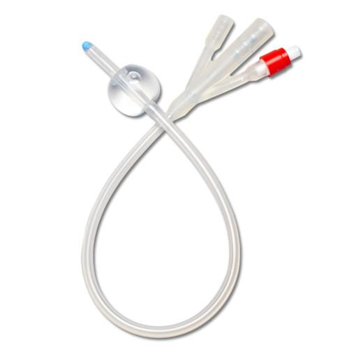 2 Way Suprapubic Medical Sterile Silicone Coated Catheter Foley Balloon Catheter