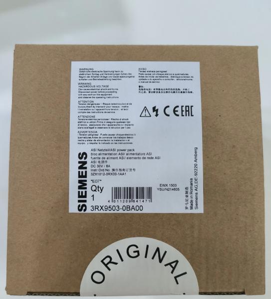 3RX9503-0BA00 100% Original Siemens AS-Interface Power Supply Unit 8A 120V 230V-500V AC