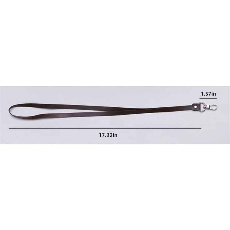 Zipper Faux Leather ID identity Card Badge Holder With Detachable Lanyard