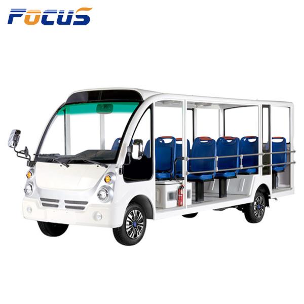 Electric Shuttle Bus 4 Wheel Sightseeing Car 3400mm Wheelbase 10-14 Hours Charging Time