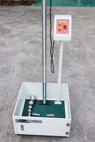 Plastic Rubber Steel Ball Free Drop Tester , Impact Test Device