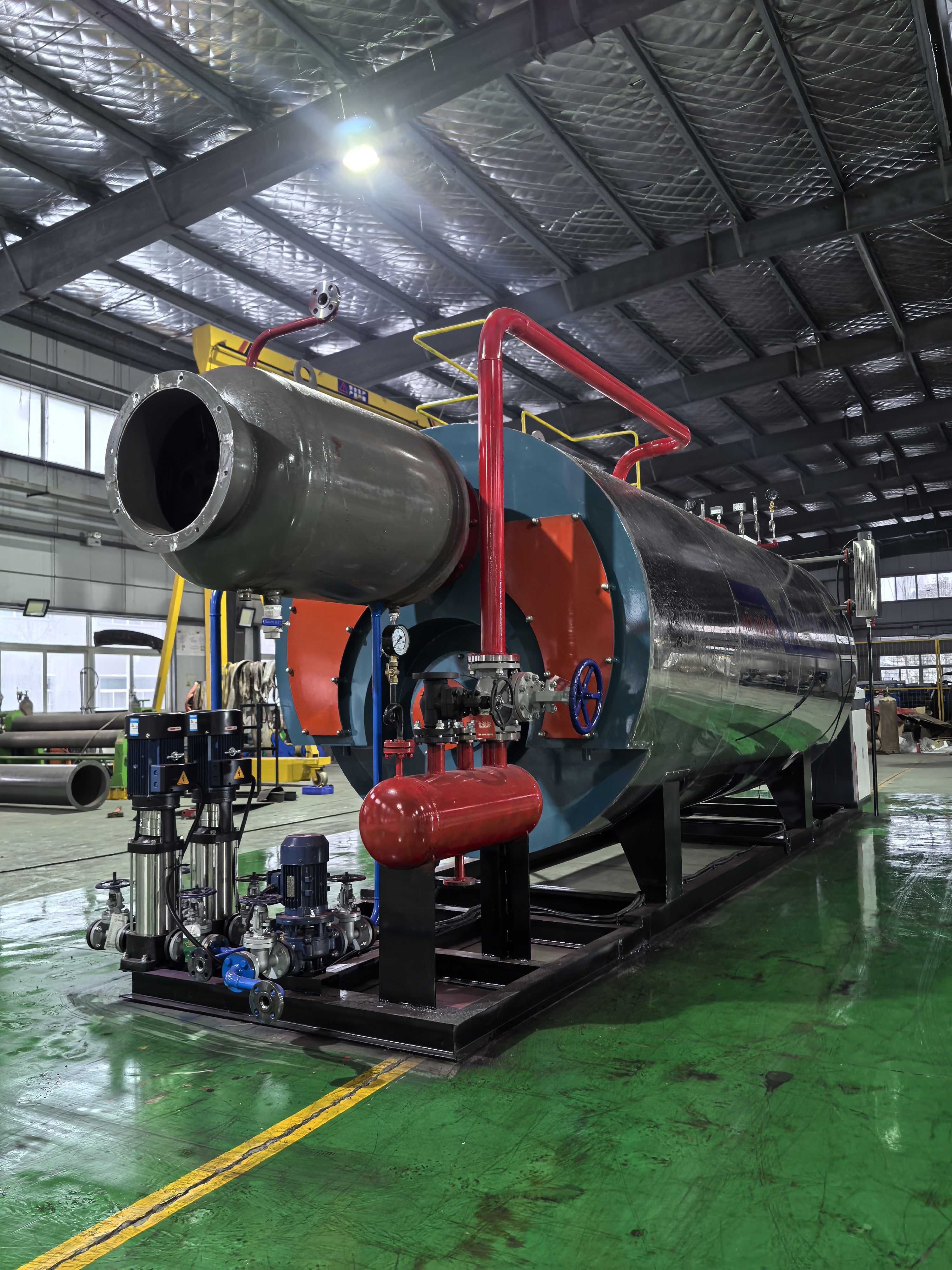 30Ton Three Pass Fire Tube Industrial Steam Boiler High Efficiency