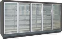 Refrigerador fronteado ereto comercial de Multideck com o Endpanels contínuo para a exposição congelada supermercado dos alimentos