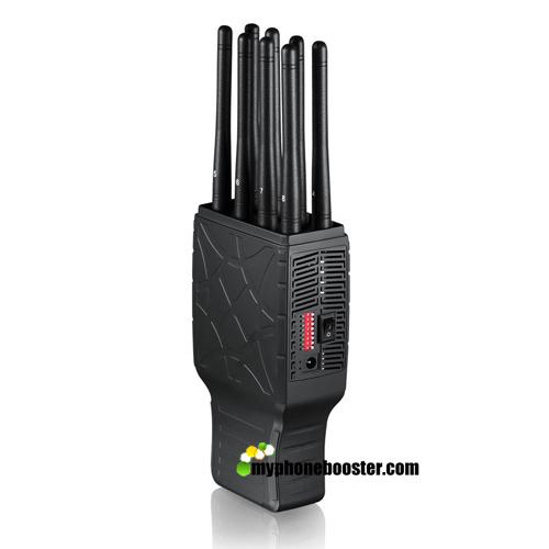 5.5W 2G+3G+4G+WIFI+GPS Pocket Cell Phone Blocker Jammer With Nylon Case Jamming Radius up to 20m Wholesale