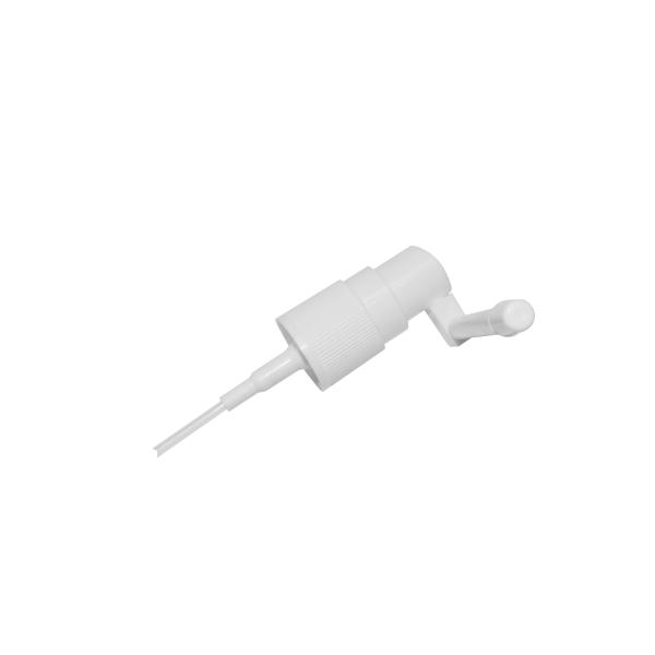 White 18/410 Fine Mist Sprayer Medical Nasal Spray Pump With Rotatable Long Nozzle