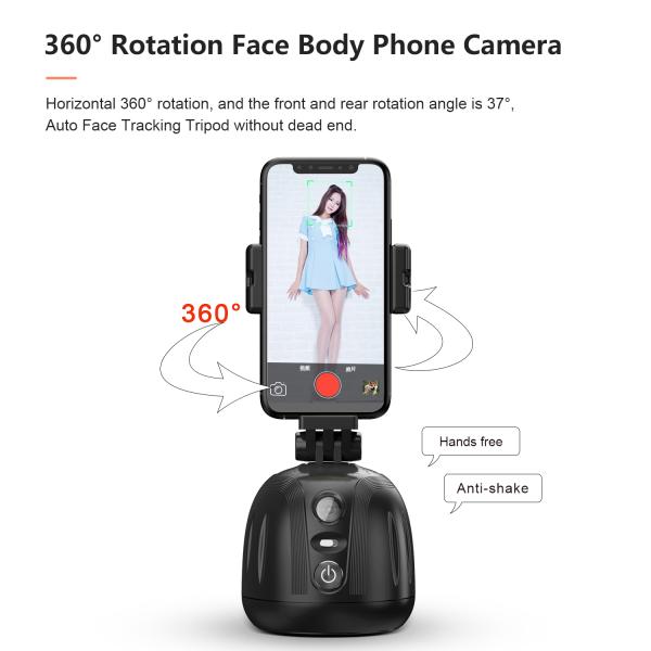 Рамка треноги держателя телефона AI автоматические отслеживая & вращение управлением 360° жеста