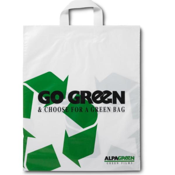 Flexible Plastic Gift Bags With Handles BOPP PP Woven Shopping Carrier Bag