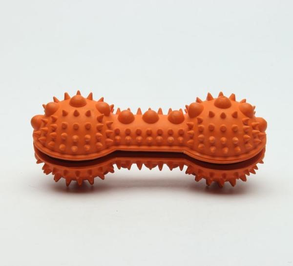 Eco - Friendly Dog Food Dispenser Toy  Strong Bone Shape Long Service Life