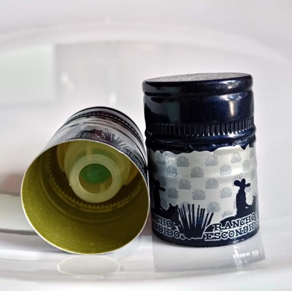 Round Anti Counterfeit Whisky Bottle Caps Wine Alcohol Bottle Tops 45mm Length