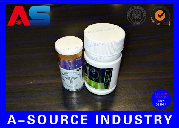 Laser Holographic Metallic Injectable Peptide 10ml Vial Boxes Packaging 25 * 25 * 60mm