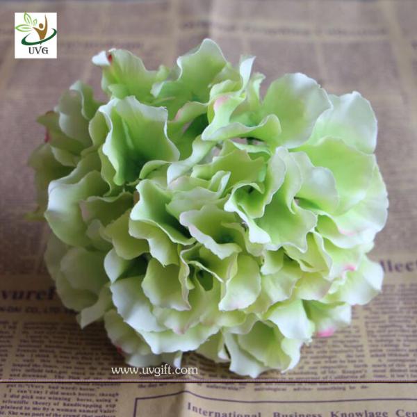 UVG FBL01 white artificial flower heads in silk hydrangeas for wedding backdrop decoration