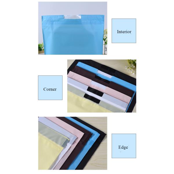 Promotion hanging waterproof drawstring compostable Beam Mouth PE Plastic Clothes Drawstring Shopping Bags