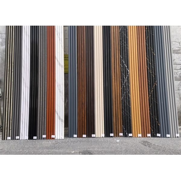 Zero Gap Seamless Interior Fluted WPC Wall Panels Cladding Louver WPC Wall Panel