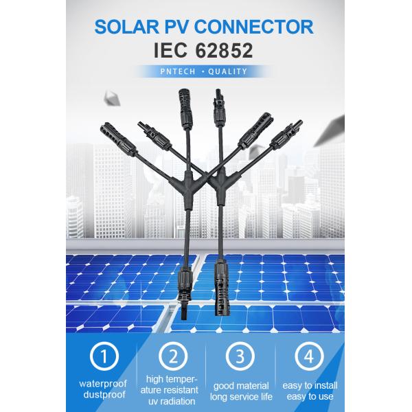 Conectores solares de 3 ramas 25A 3Y para el sistema de alimentación del módulo