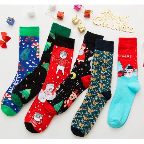 Customized Logo Kids Christmas Socks Or Stocking Funny Christmas Socks For Female