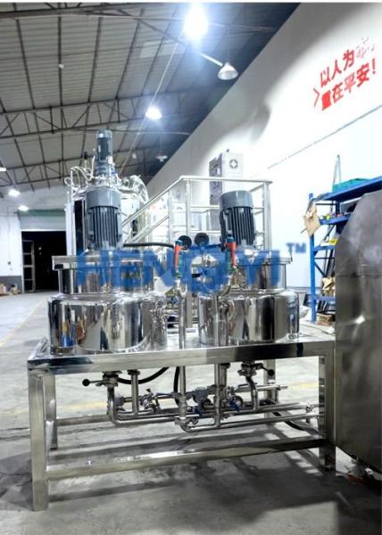Stainless Steel Hydraulic Lift Vacuum Emulsifying Mixer Machine 50L