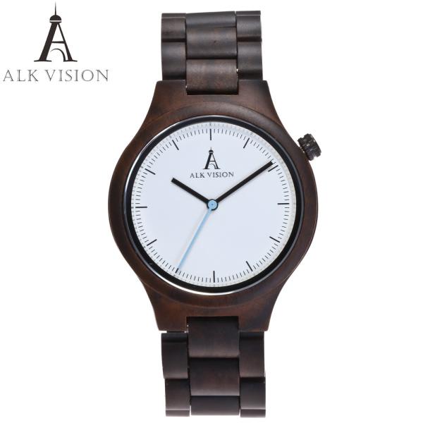 ALK Vision Mens Wood Watch Black Women Watches Couples Clock Real Wooden Watches Natural Wood Men Watch Top Brand Men wr