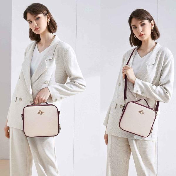 26*23*9cm EVA Cosmetic Case , Leather travel makeup train case