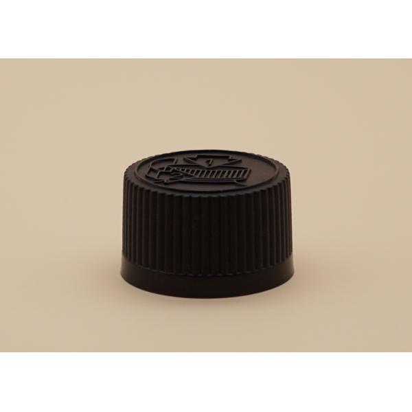 24 / 410 черных пластиковых завинчивых пробок, крышка доказательства ребенка с набивкой крышки давления