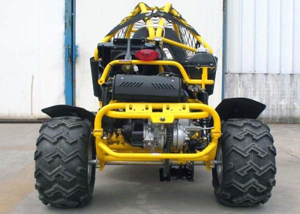 Off Road Kart For Rainy Day , 250cc Go Kart Water Cooled With 3 Headlight Net / Fender