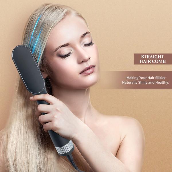 OEM Infrared 120 - 240V Dual Voltage Hair Straightener Brush For Women