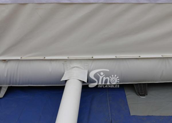 bolsa a ar interna branca do poço da espuma de 8x6m com tampa superior selada para o treinamento ou o entretenimento grande do conluio da bolsa a ar do salto