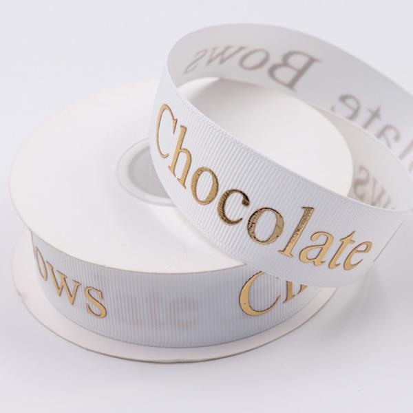 Hot Stamping Personalised Printed Ribbon Solid Color With OEM Services
