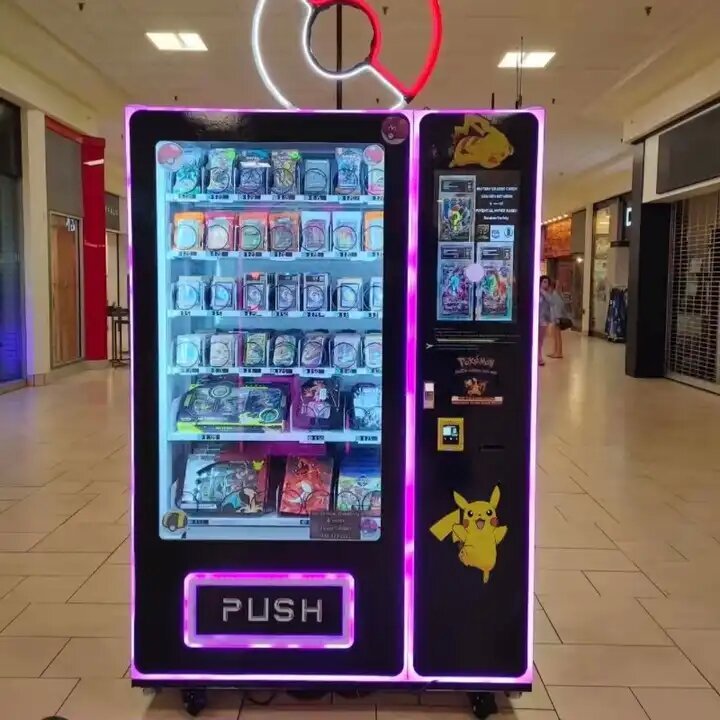 Wholesale Card Vending Machine English French Spanish Pokemoned Cards Vending Machine Collection Trading Card Vending Machine