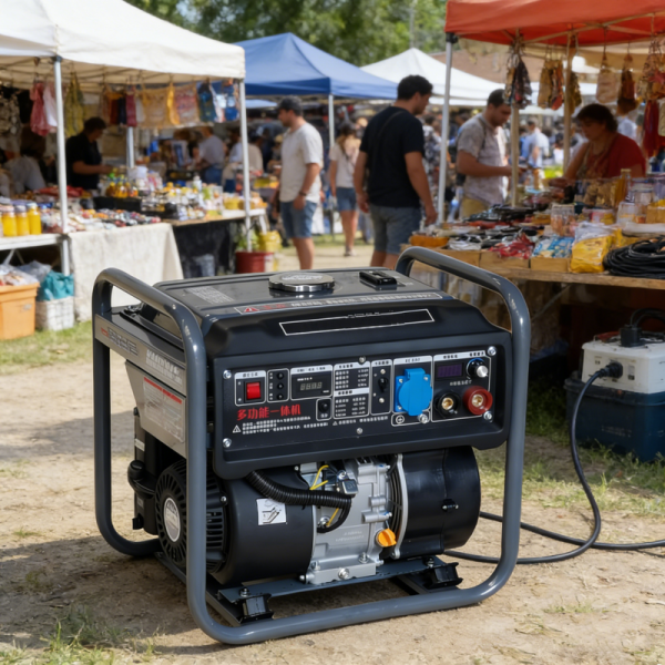 Portable 4.5kW Gasoline Welding Generator 240cc 172FB Engine 50-200A Adjustable MMA Welder 10L Fuel Tank 50Hz for Industrial Use