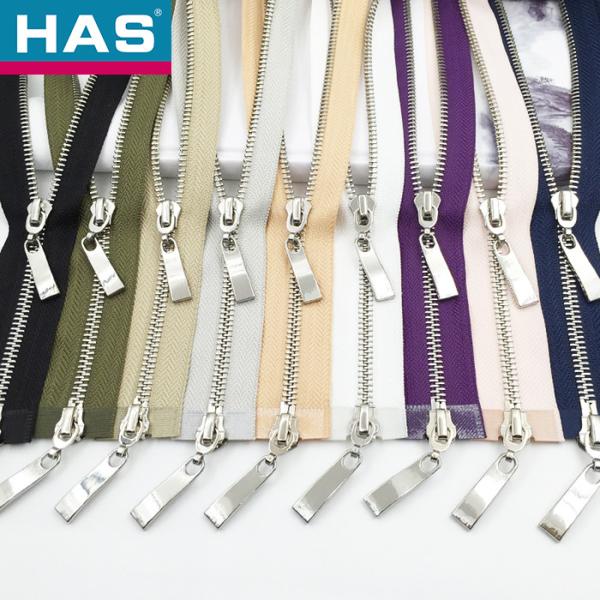 Smooth Two Way Metal Zip #7 #8 Auto Lock Slider Zipper Precise Precise