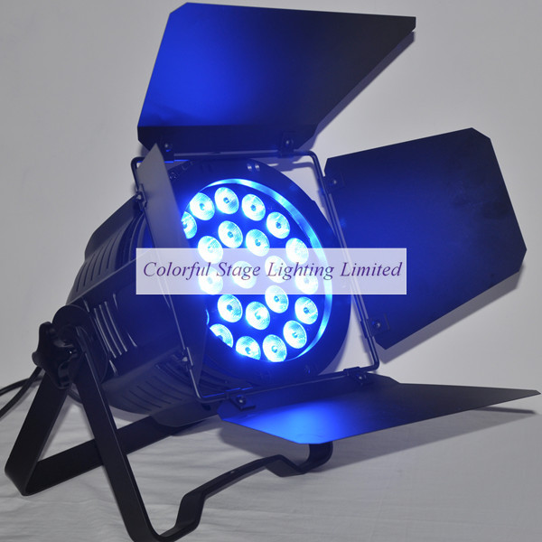 24x15W RGBAW 5 in 1 LED Par 64 Light with rotating barn doors