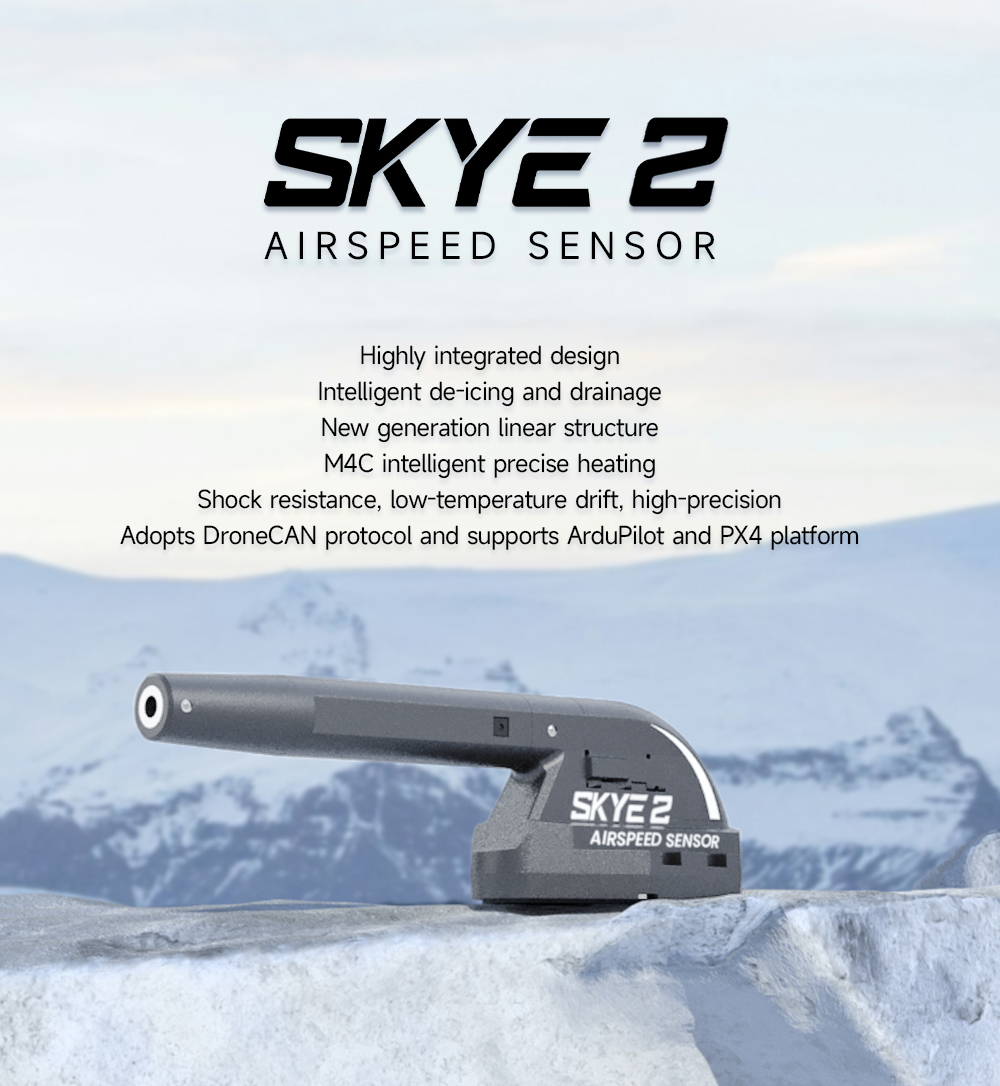 Free Shipping CUAV New Product SKYE2 Airspeed Sensor For Fixed Wing VTOL