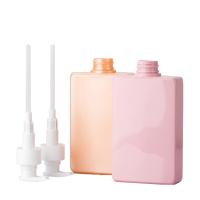 330 ml Frasco Liso de PP Laranja/ Rosa Com Bomba Branca Para frasco de loção shampoo