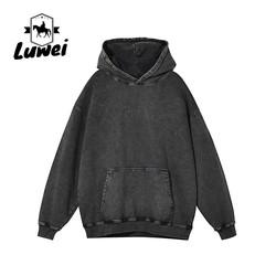 Crop Top Heavyweight Cotton Hoodie Long Sleeve Plain Oversized Sweatshirts