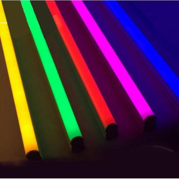 IP 44 T8 LED Tube Light RGBW Color Changing T8 Fluorescent Light With Controller