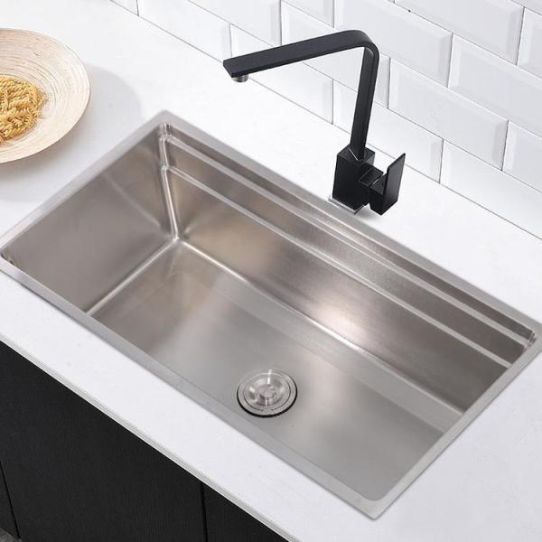 Rectangle  Nano Silver Kitchen Sink With Outer Basin Size 700*450mm