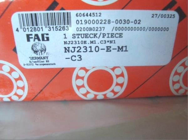 NJ2310-E-M1-C3  FAG Cylindrical roller bearings